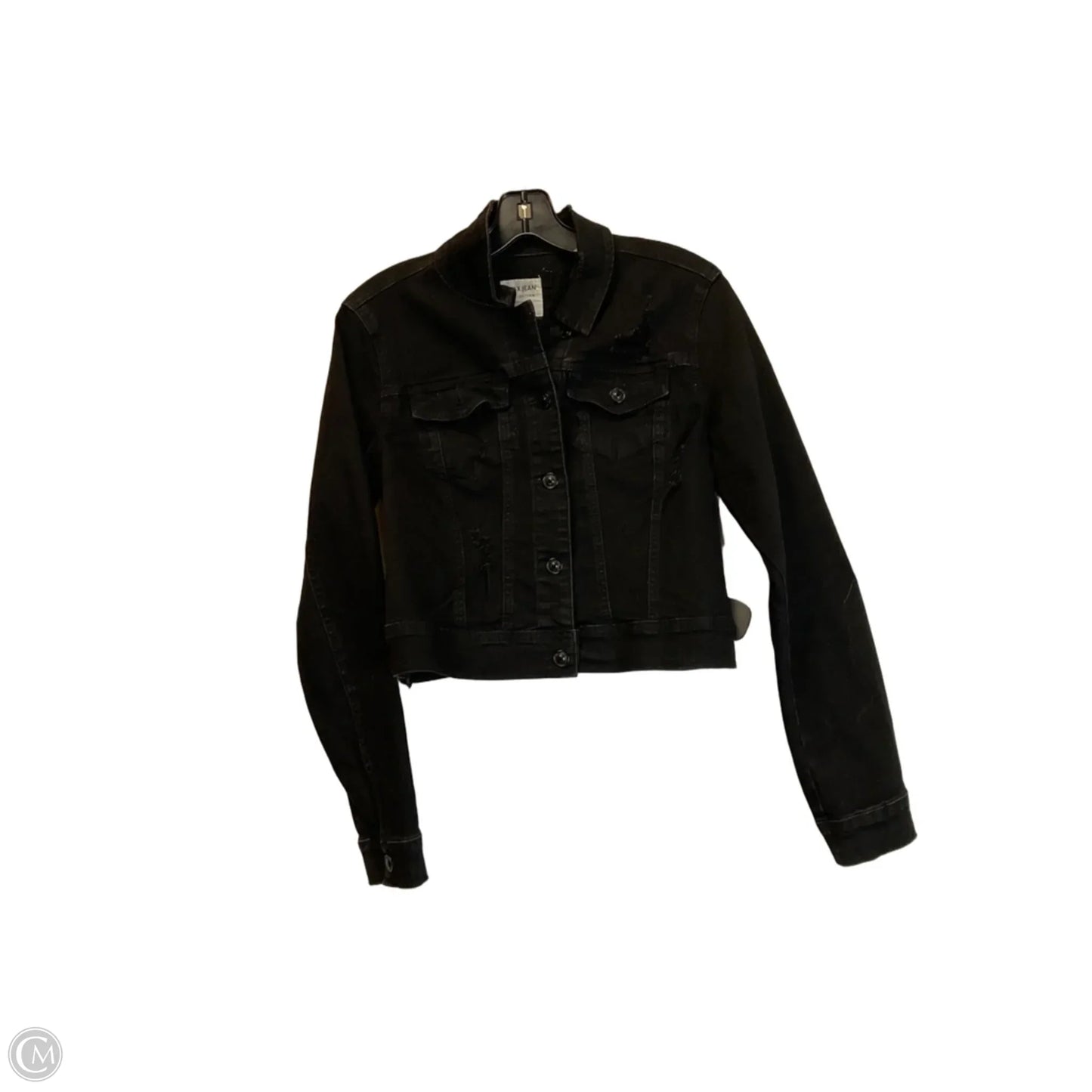 Jacket Denim By Wax Jean In Black, Size: S