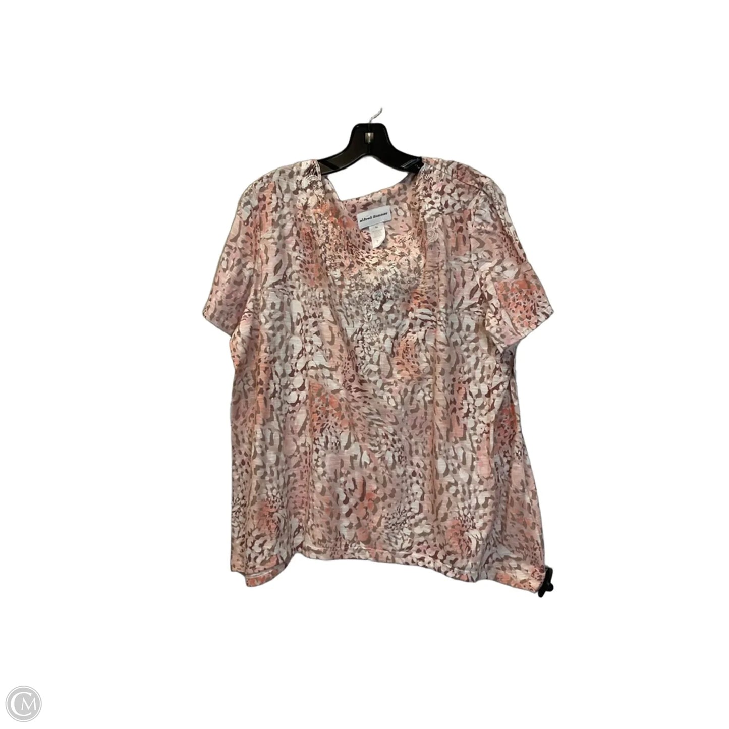Top Short Sleeve By Alfred Dunner In Pink, Size: Xl