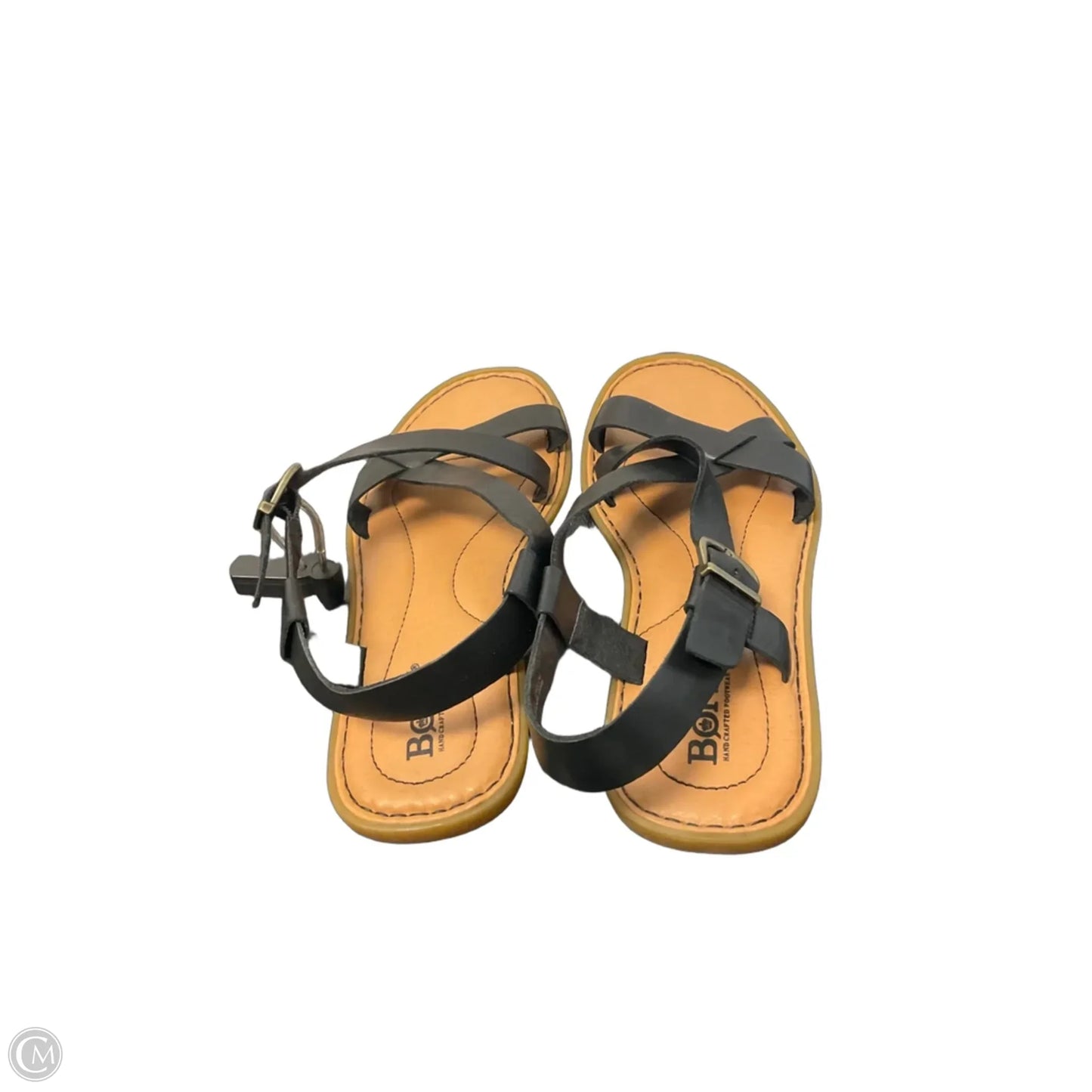 Sandals Flats By Born In Black & Brown, Size: 6
