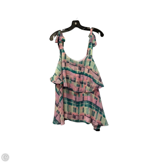 Top Sleeveless By Cato In Multi-colored, Size: L