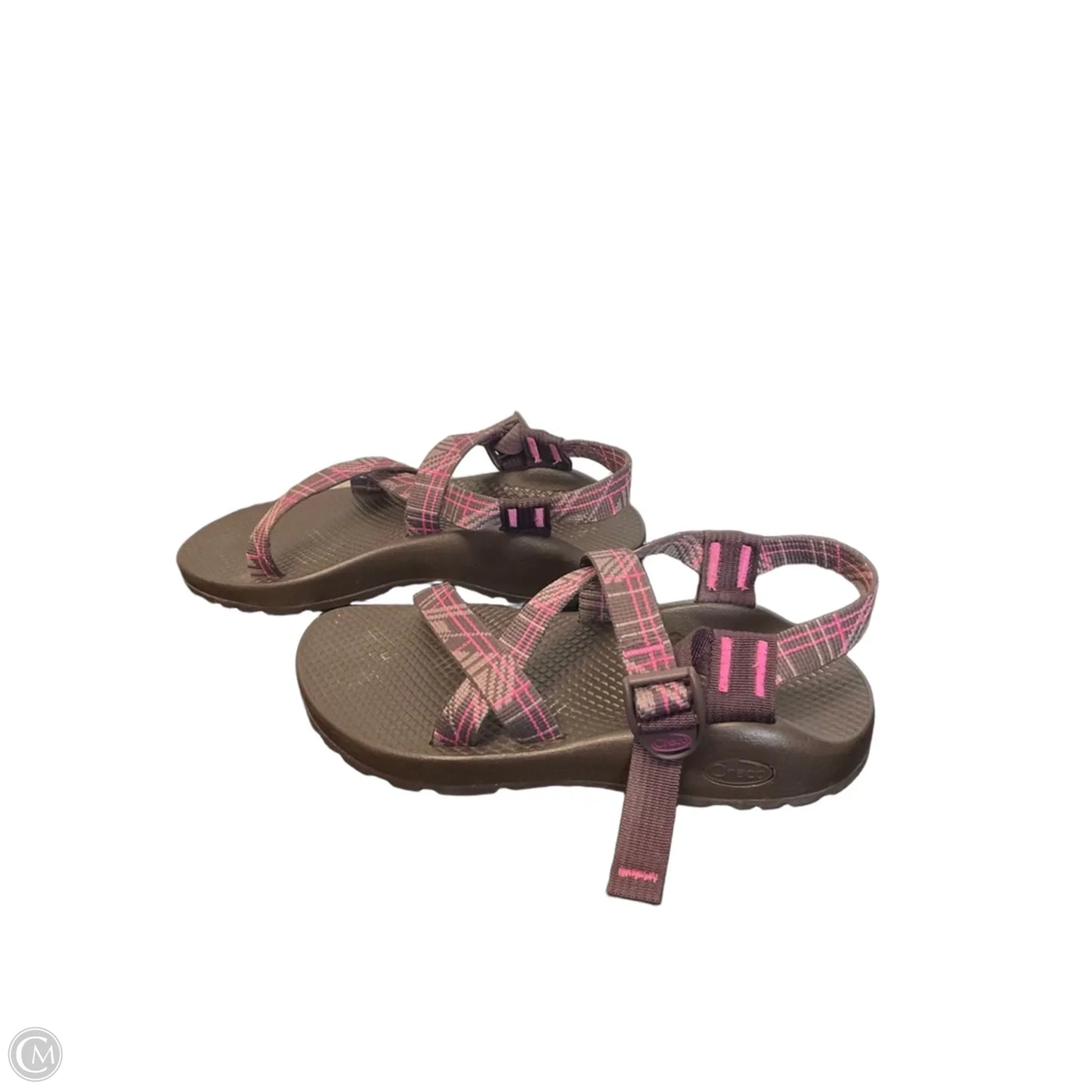 Sandals Flats By Chacos In Brown & Pink, Size: 7