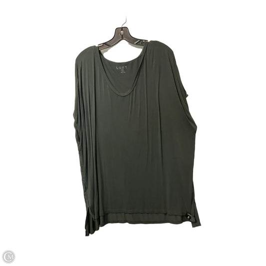 Top Short Sleeve By Loft In Green, Size: 1x