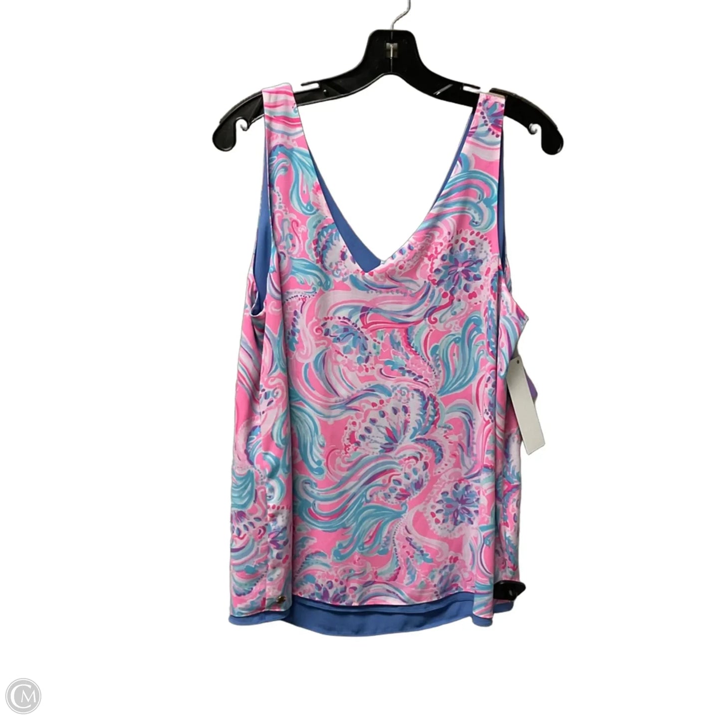 Top Sleeveless Designer By Lilly Pulitzer In Pink, Size: L