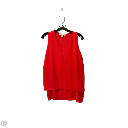 Top Sleeveless Basic By Michael By Michael Kors In Red, Size: L