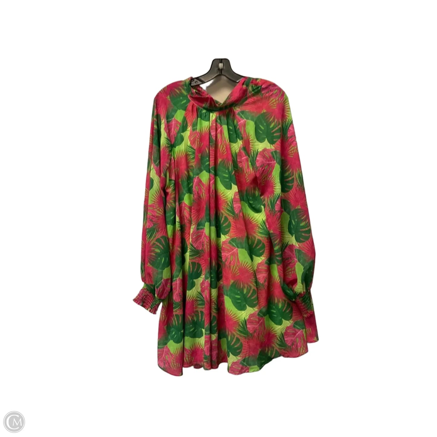 Dress Party Short By Cmc In Green & Pink, Size: M