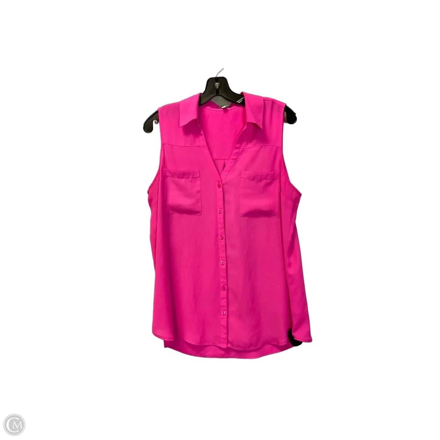 Top Sleeveless By Express In Pink, Size: L