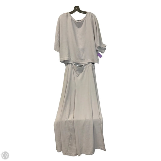 Pants Set 2pc By Adrianna Papell In Grey, Size: Xl