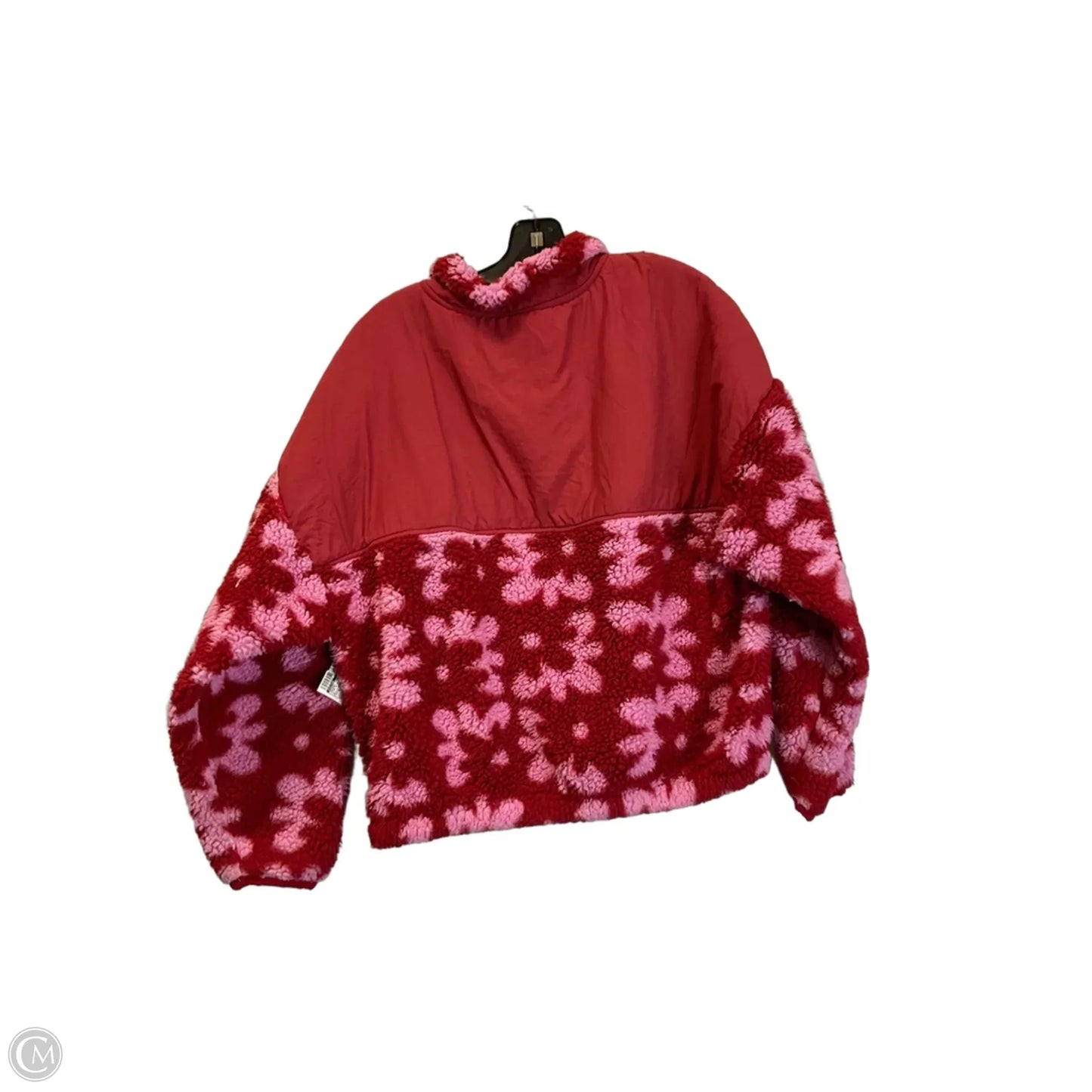 Jacket Faux Fur & Sherpa By Pacsun In Pink & Red, Size: S