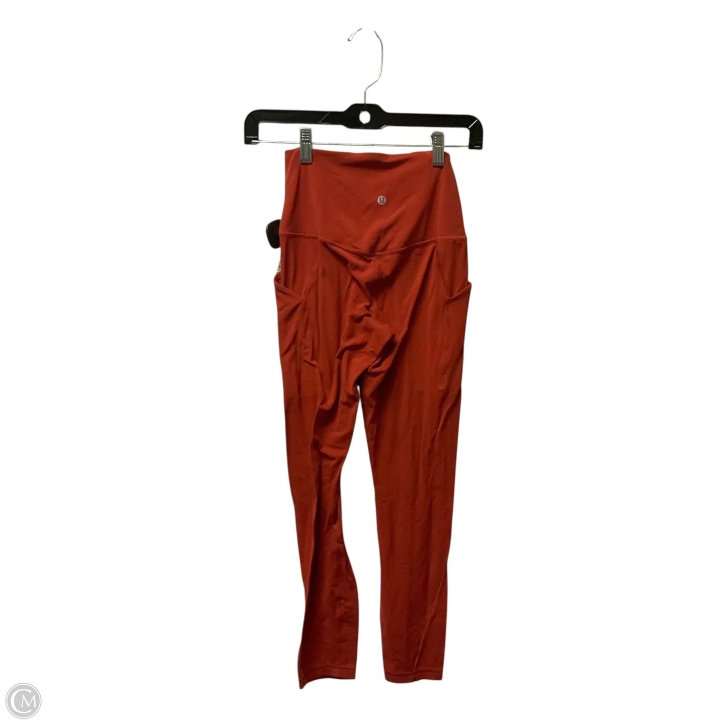 Athletic Leggings By Lululemon In Orange, Size: 8