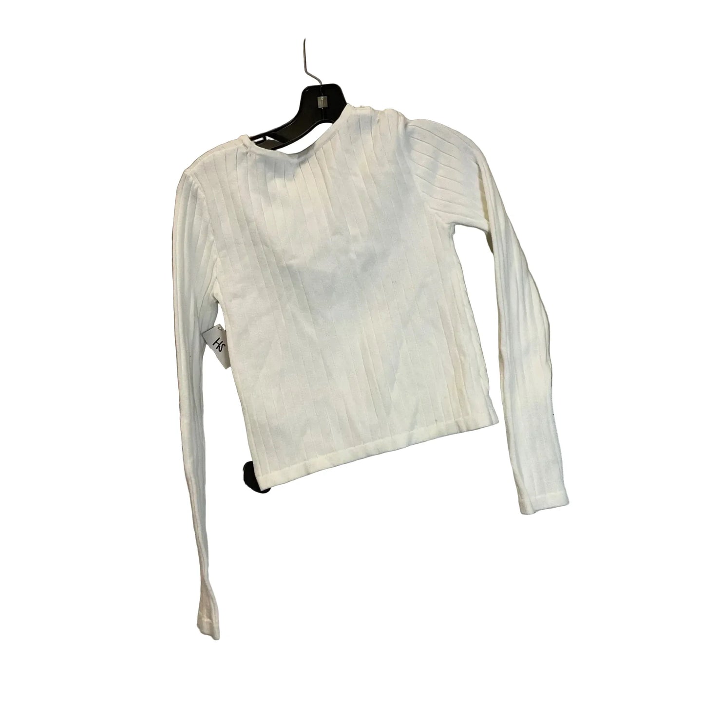 Top Long Sleeve By Forever 21 In White, Size: M