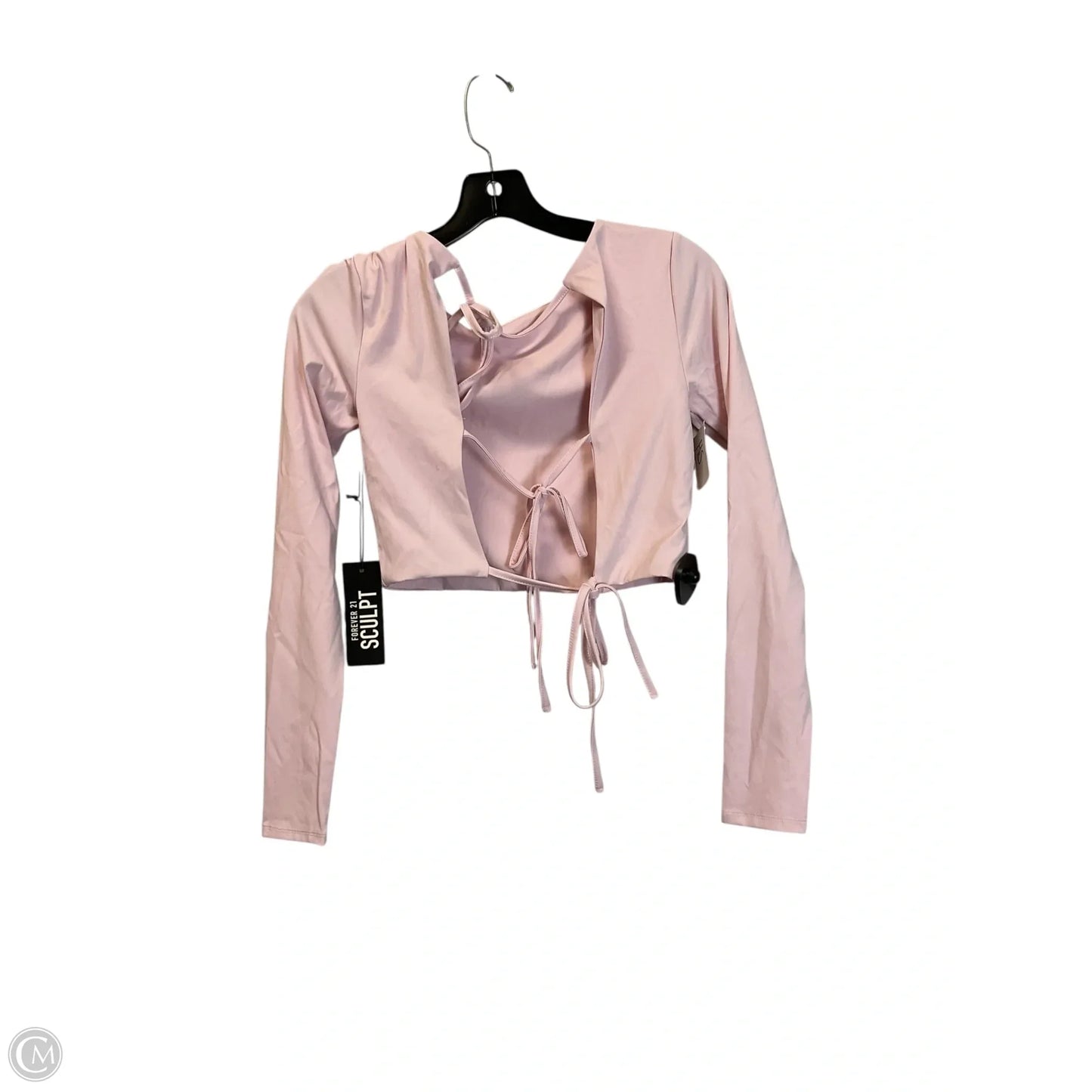 Top Long Sleeve By Forever 21 In Pink, Size: S