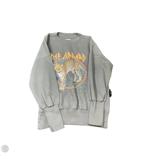 Sweatshirt Crewneck By Abercrombie And Fitch In Grey, Size: S