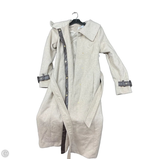Coat Trench Coat By Cole-haan In Beige, Size: 2