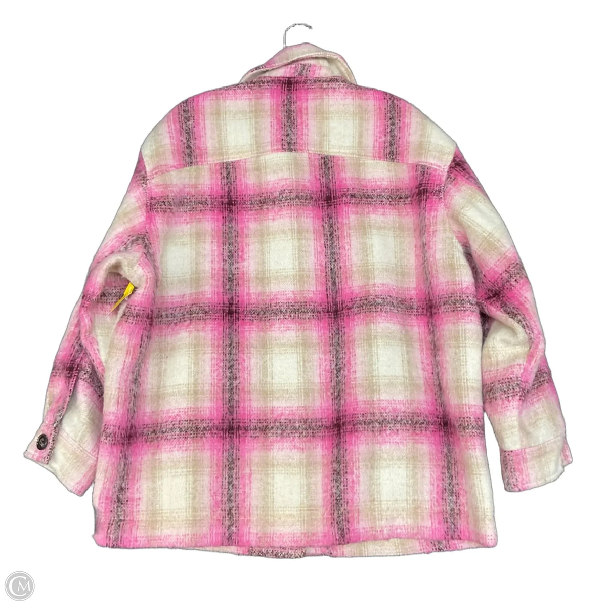Jacket Fleece By Zara In Pink, Size: L