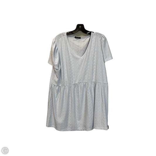 Top Short Sleeve By Clothes Mentor In White, Size: Xxl