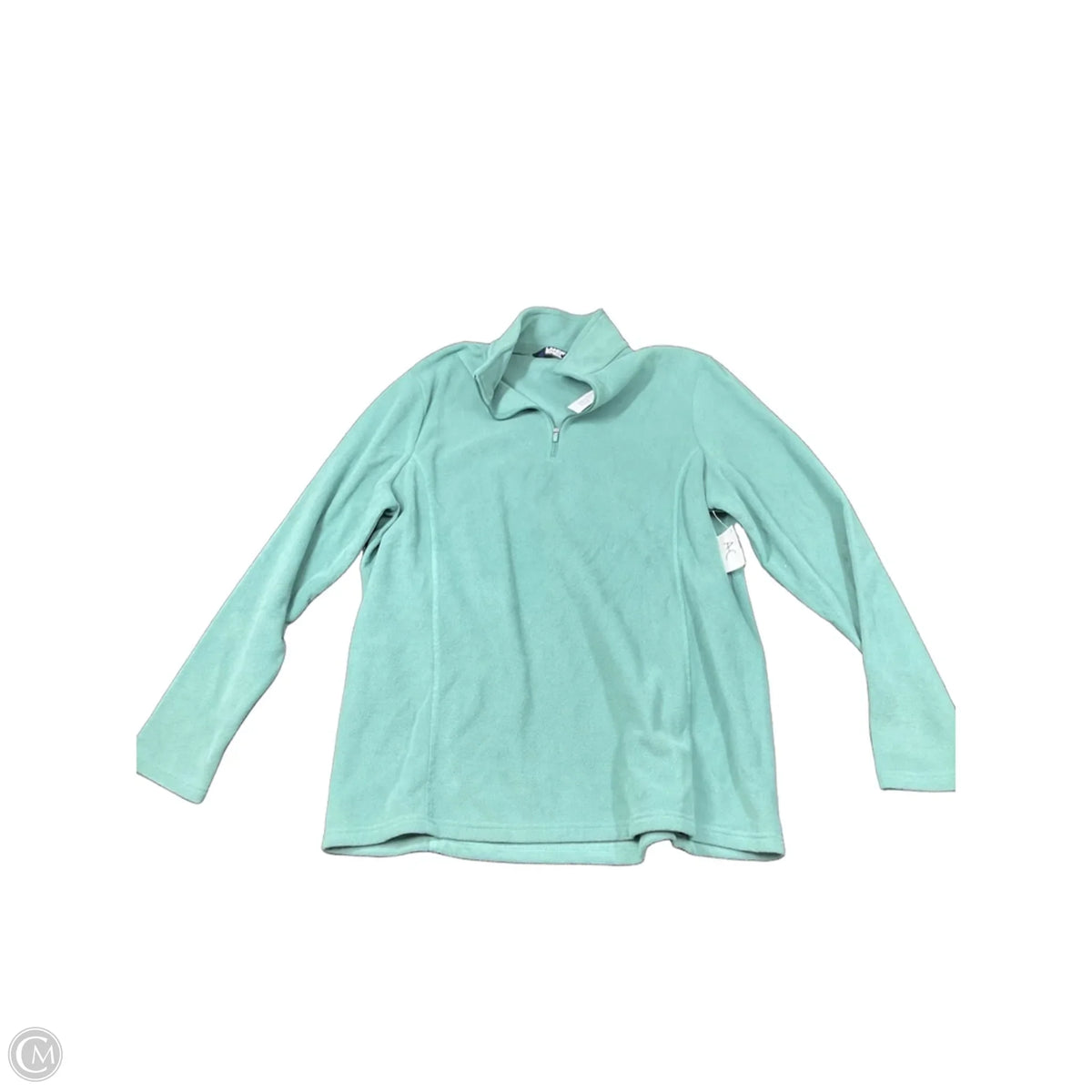 Jacket Fleece By Lands End In Green, Size: Xl