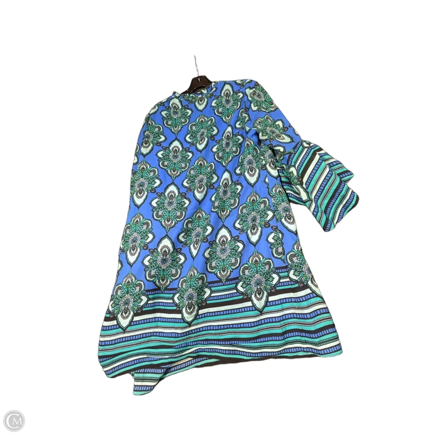 Dress Casual Short By Kaari Blue In Blue, Size: 1x