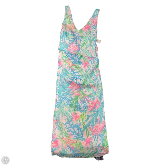 Dress Designer By Lilly Pulitzer In Blue & White, Size: L