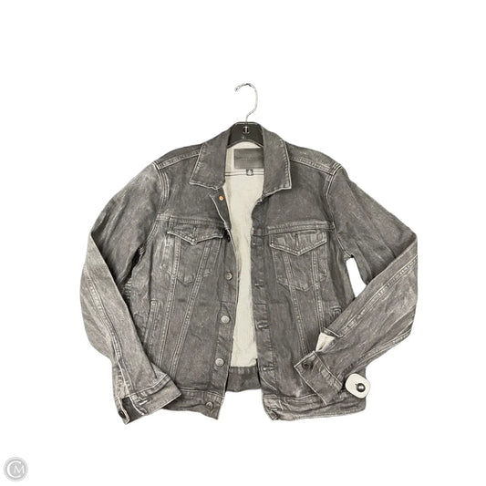 Jacket Denim By Lucky Brand In Black, Size: M