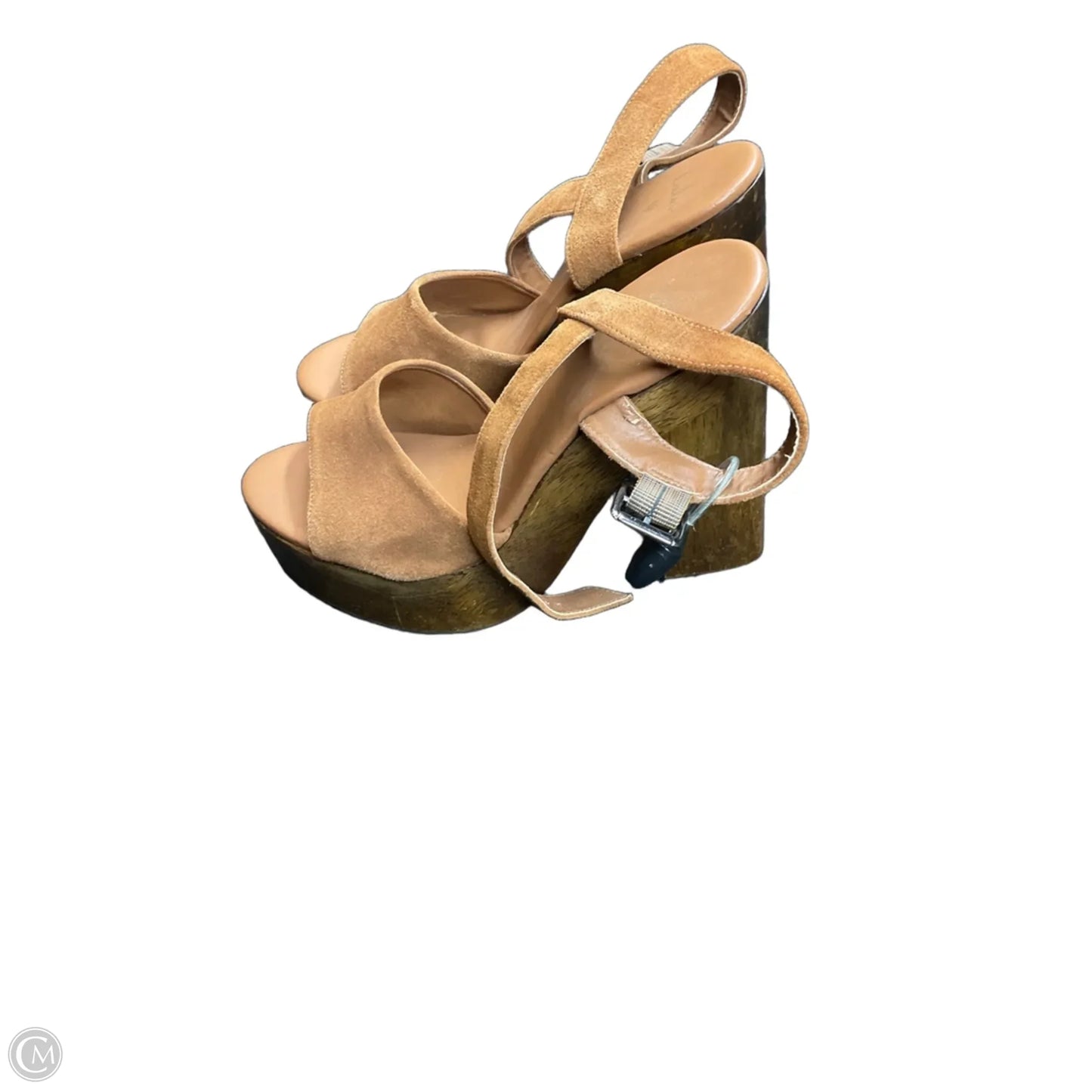 Sandals Heels Block By Lulus In Brown, Size: 8.5