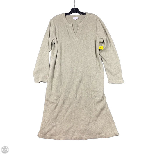 Dress Casual Midi By J. Jill In Green, Size: Xl
