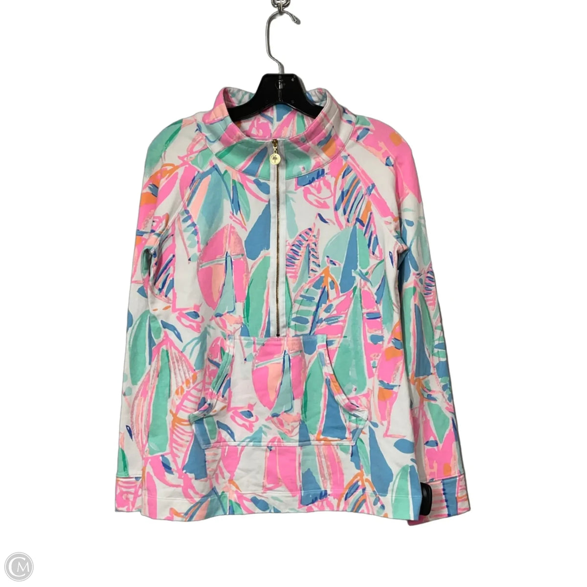 Jacket Designer By Lilly Pulitzer In Blue & Pink, Size: S
