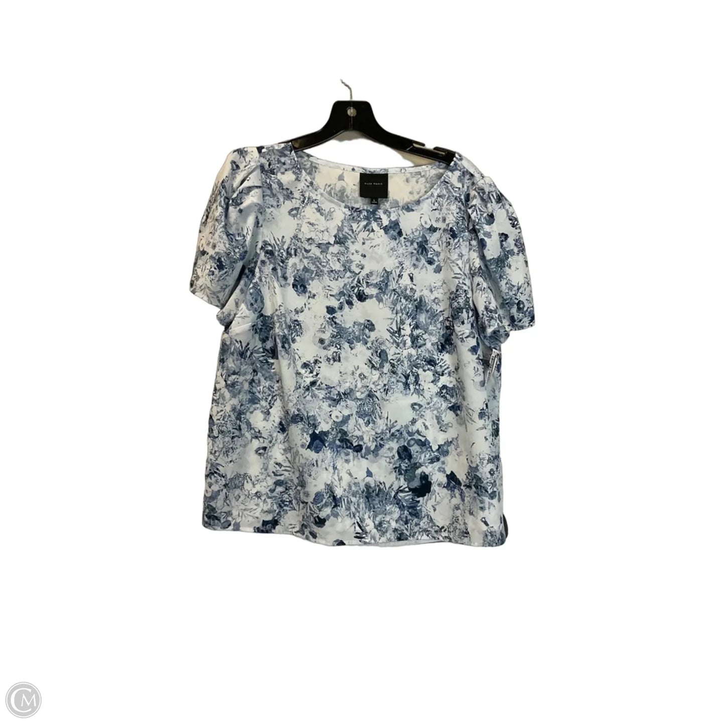 Top Short Sleeve By Alex Marie In Blue, Size: L