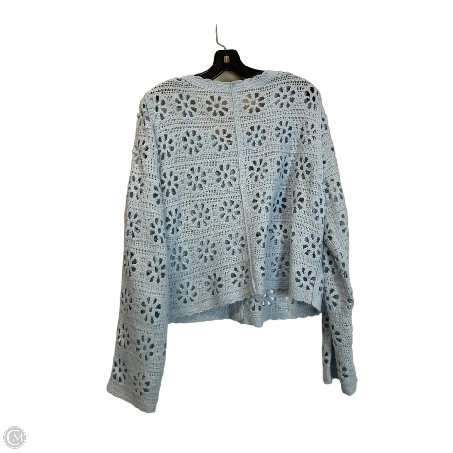 Top Long Sleeve By Ultra Pink In Blue, Size: Xl