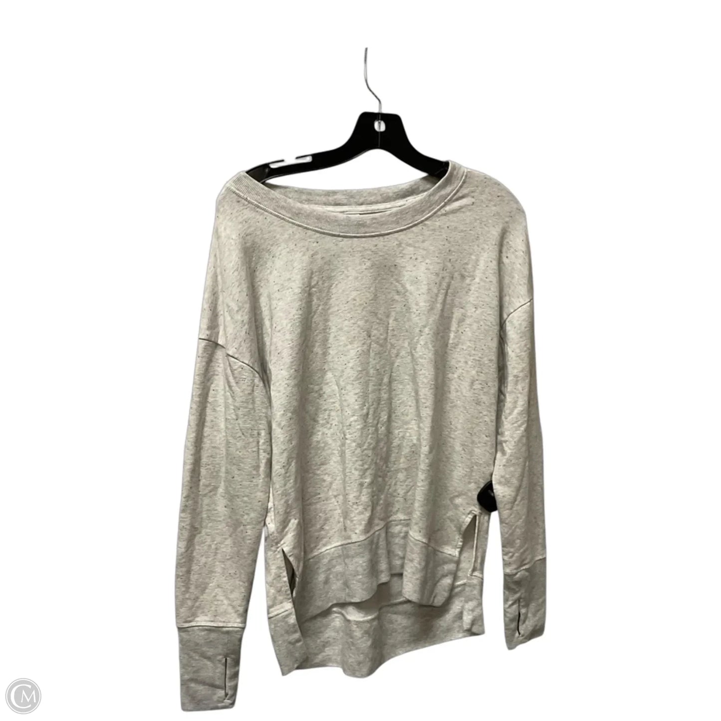 Athletic Top Long Sleeve Crewneck By Athleta In Grey, Size: S