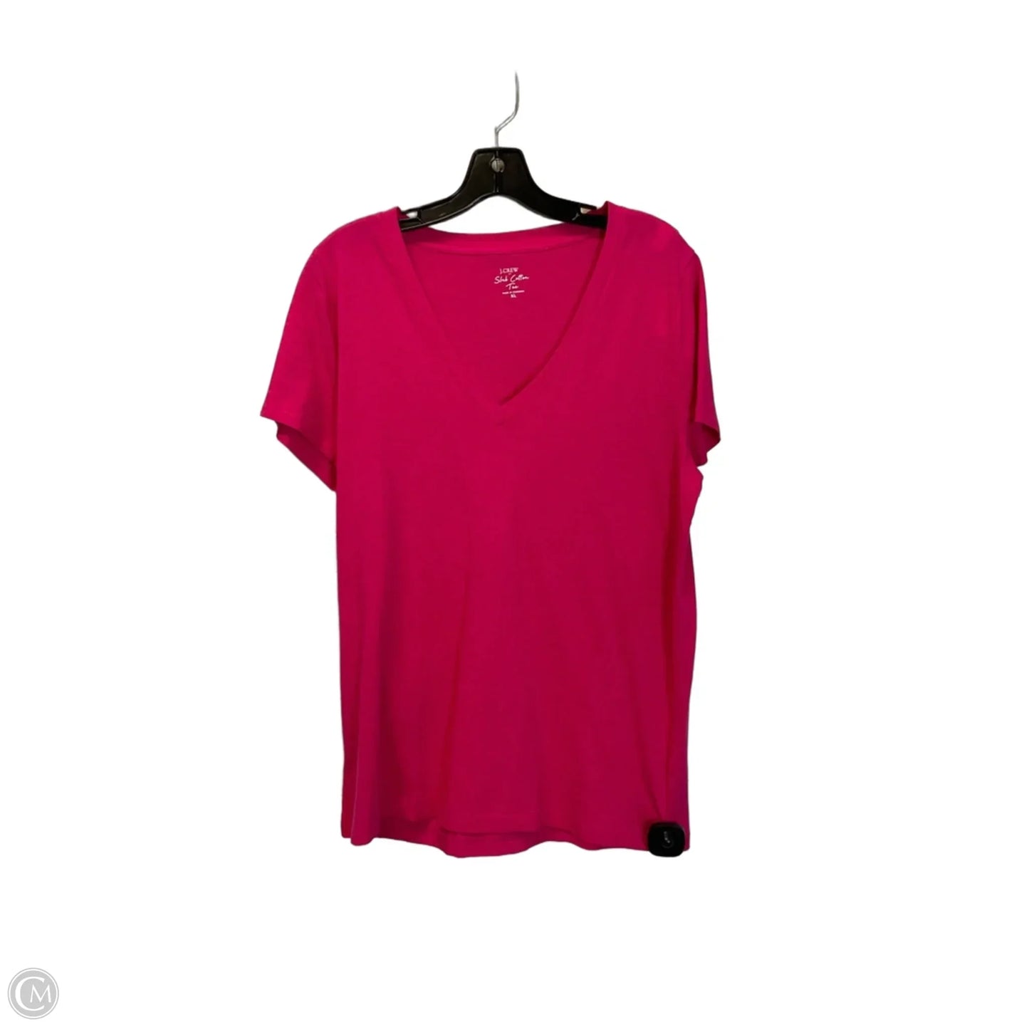 Top Short Sleeve Basic By J. Crew In Pink, Size: Xl