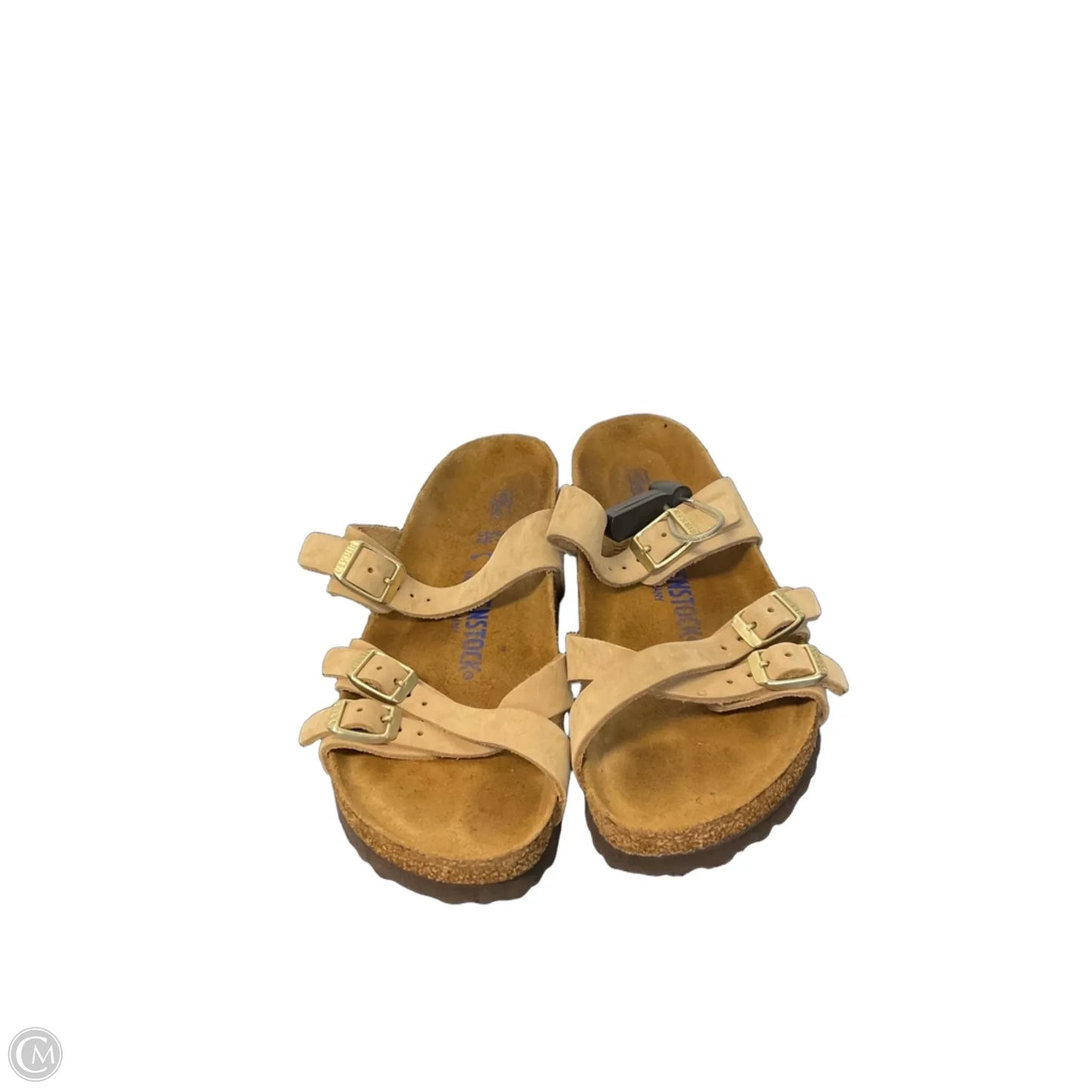 Sandals Flats By Birkenstock In Tan, Size: 6.5
