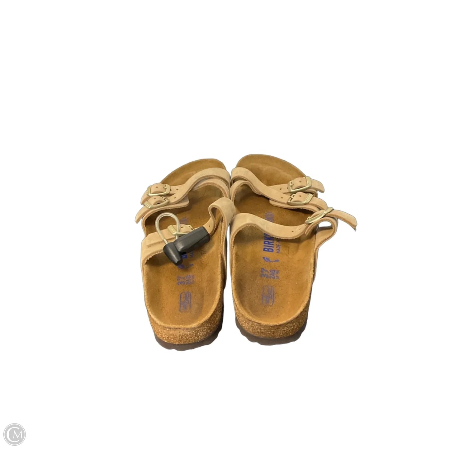 Sandals Flats By Birkenstock In Tan, Size: 6.5