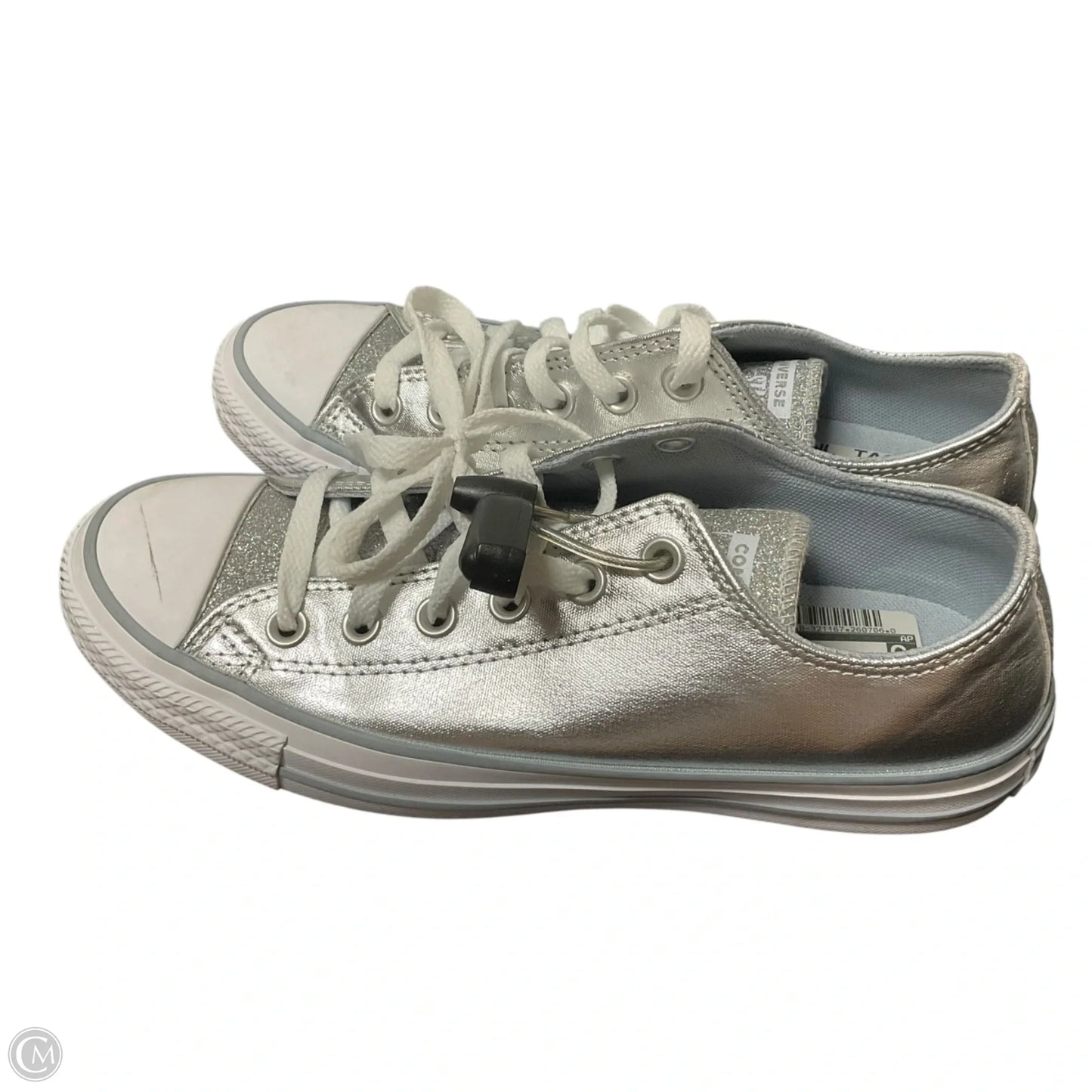 Shoes Sneakers By Converse In Silver, Size: 8