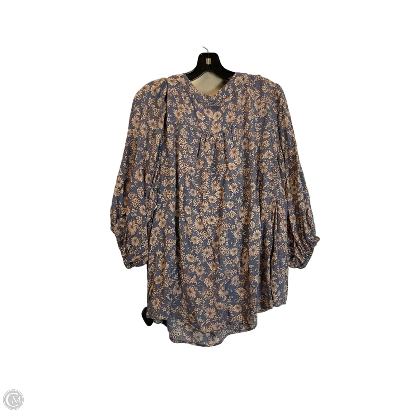 Top Long Sleeve By Cupio In Floral Print, Size: 2x