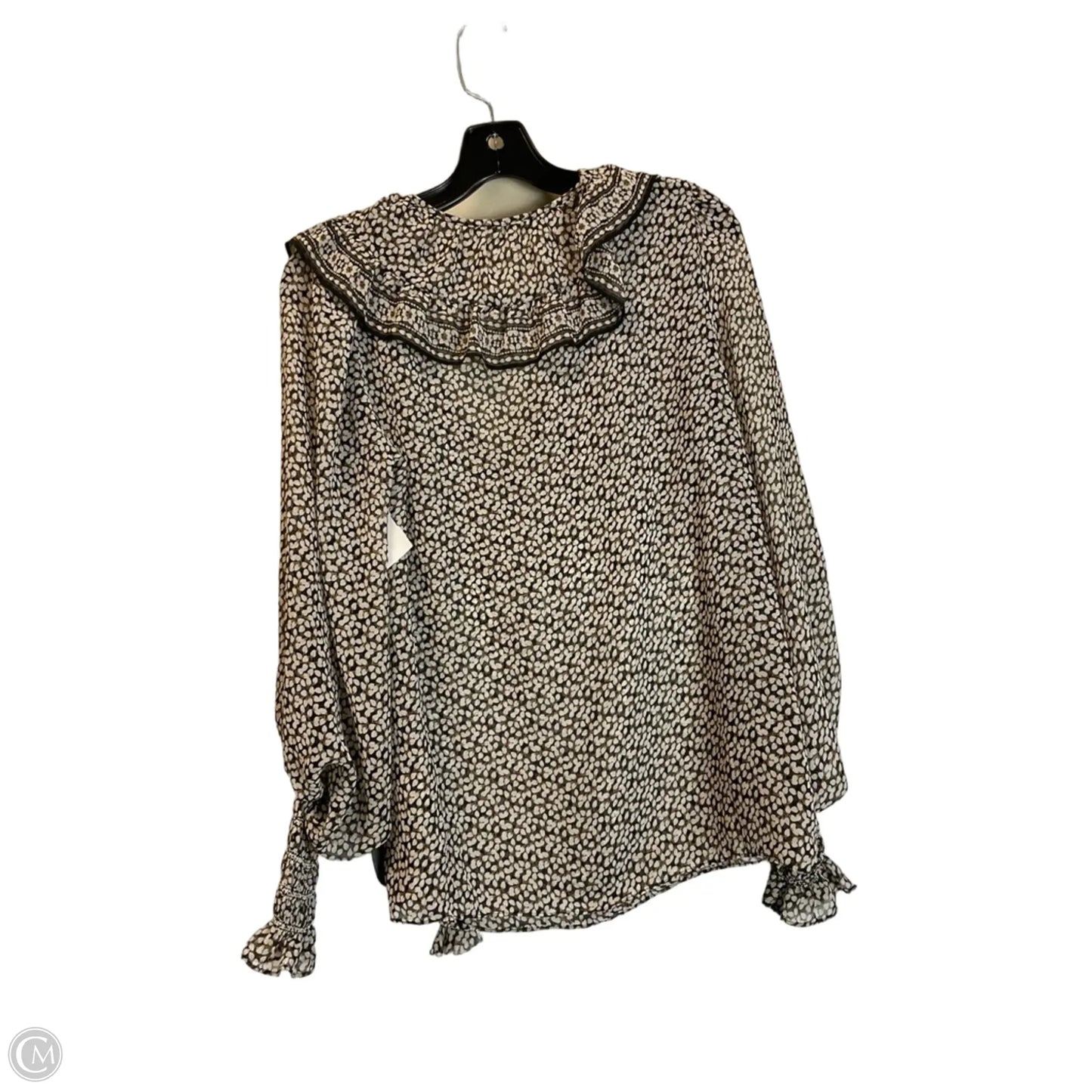 Top Long Sleeve By Max Studio In Black, Size: S