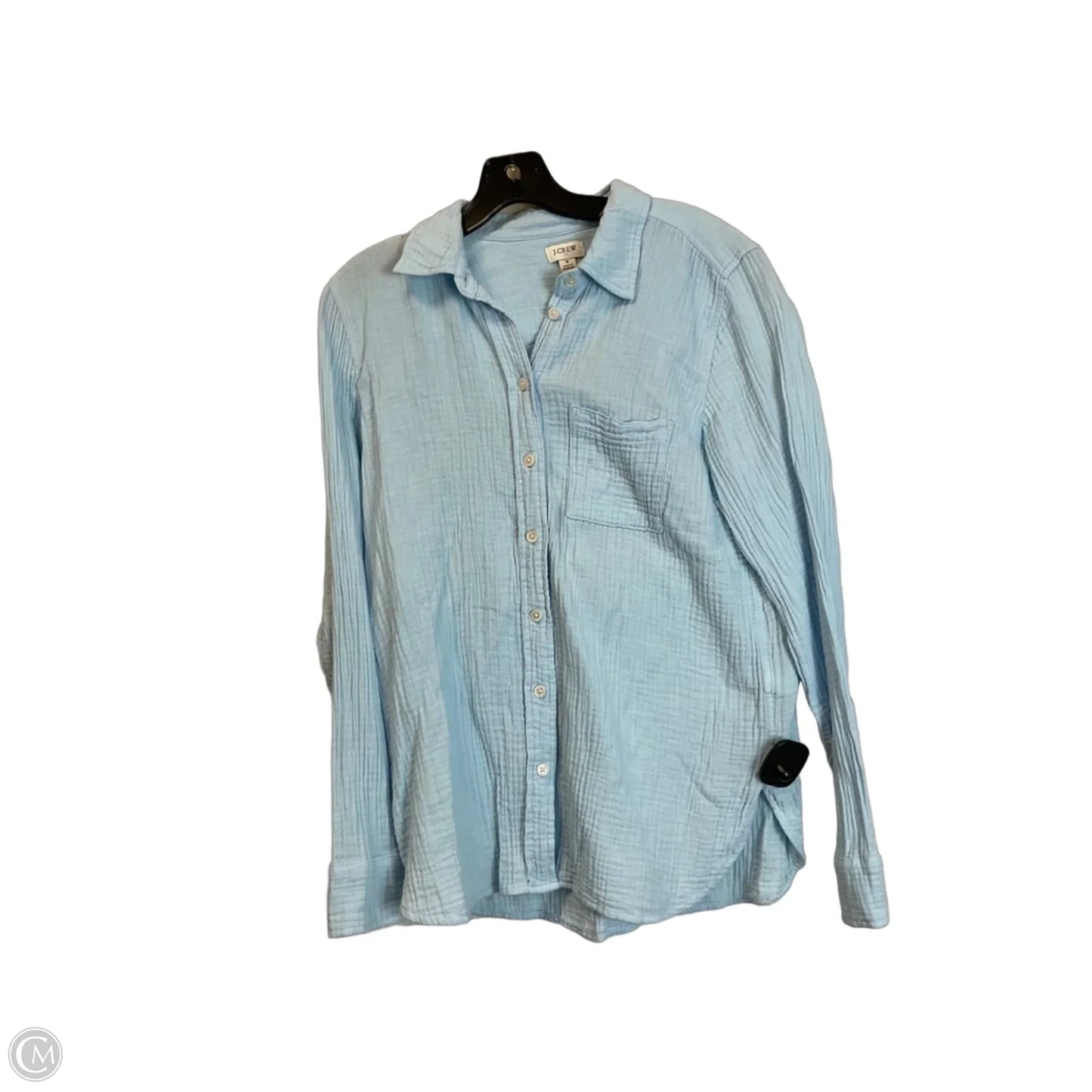 Top Long Sleeve Basic By J. Crew In Blue, Size: S