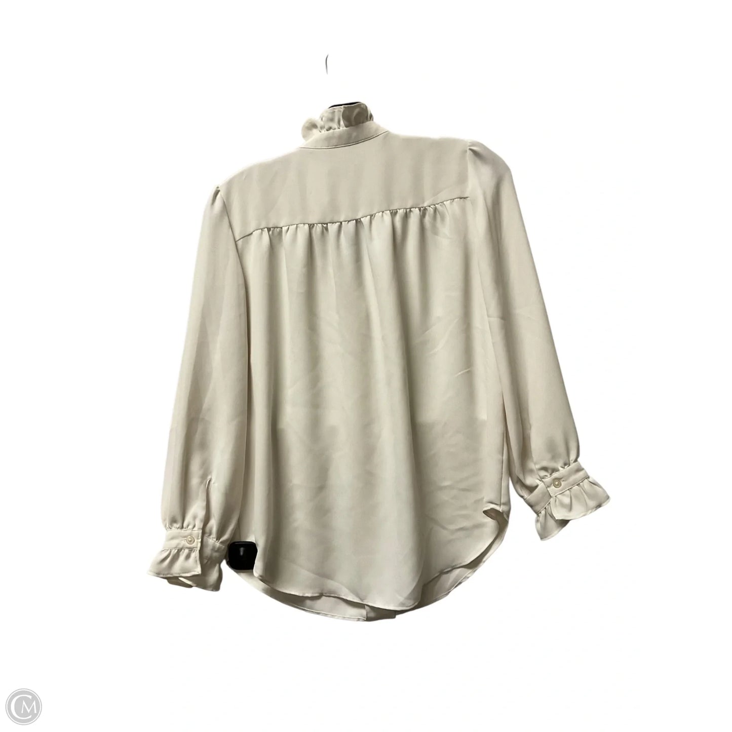 Top Long Sleeve Basic By Ann Taylor In White, Size: Xs