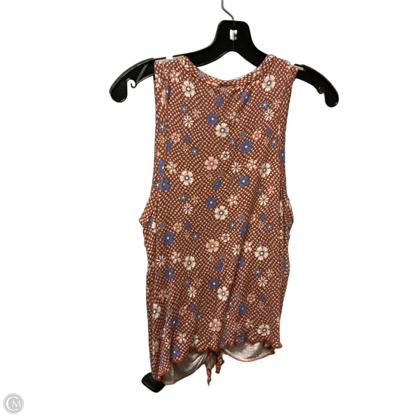 Top Sleeveless Basic By Belle Du Jour In Orange, Size: Xl