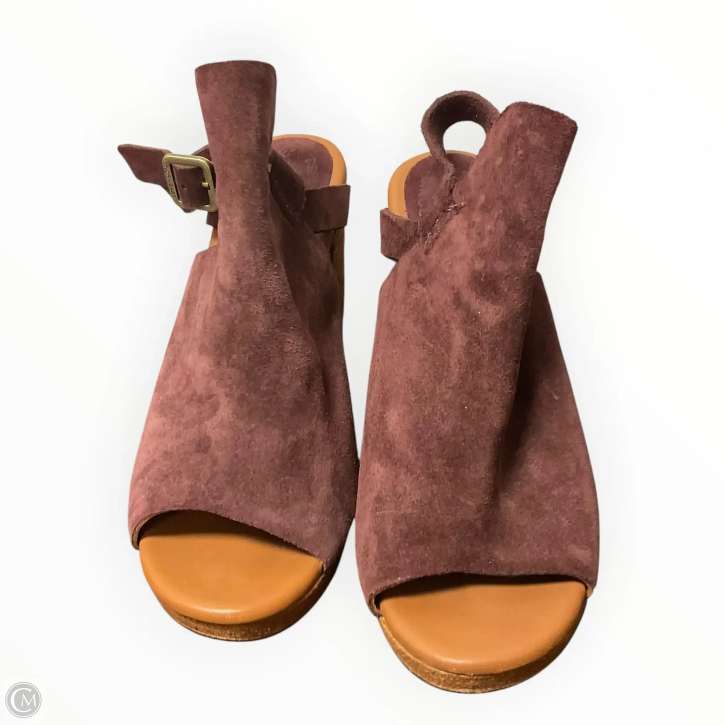 Sandals Heels Block By Kork Ease In Red, Size: 8