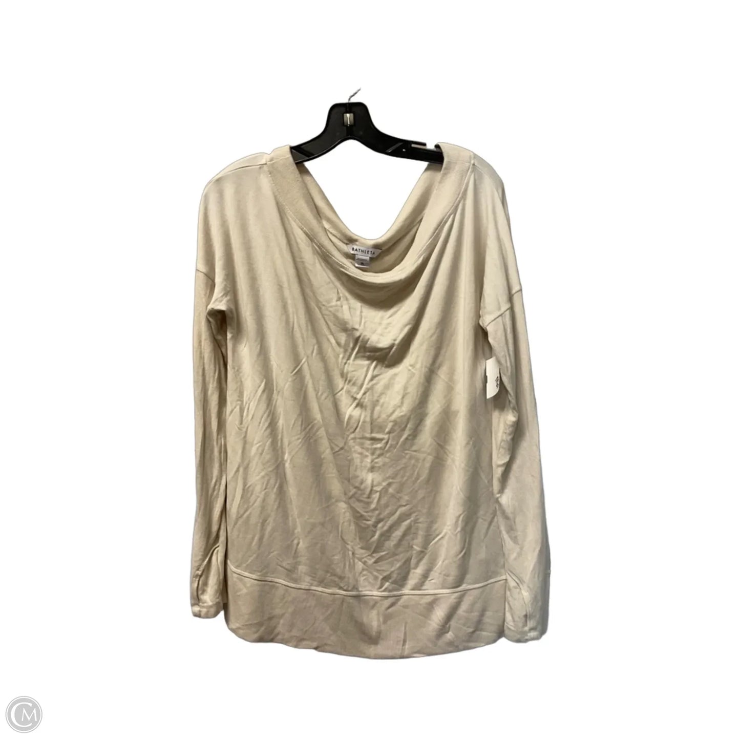 Top Long Sleeve Basic By Athleta In Cream, Size: Xl