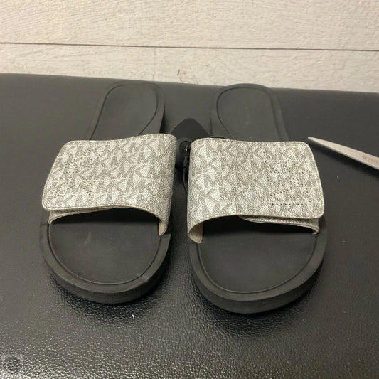 Sandals Flats By Michael By Michael Kors In Grey, Size: 8