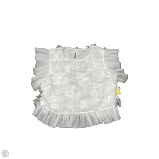 Top Short Sleeve By Maeve In White, Size: L