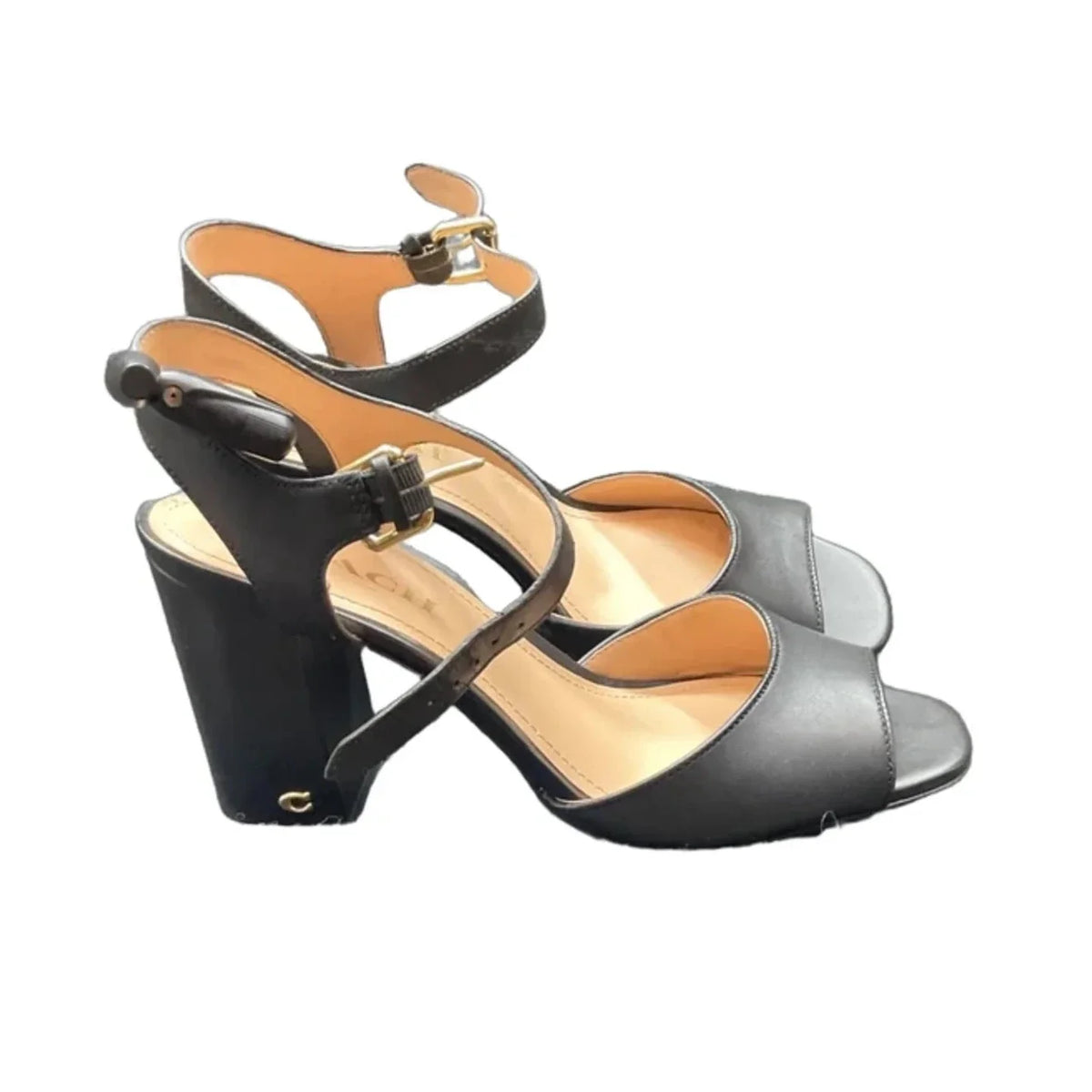 Sandals Designer By Coach In Black, Size: 9.5