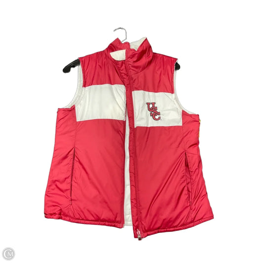 Vest Puffer & Quilted By Columbia In Red & White, Size: M
