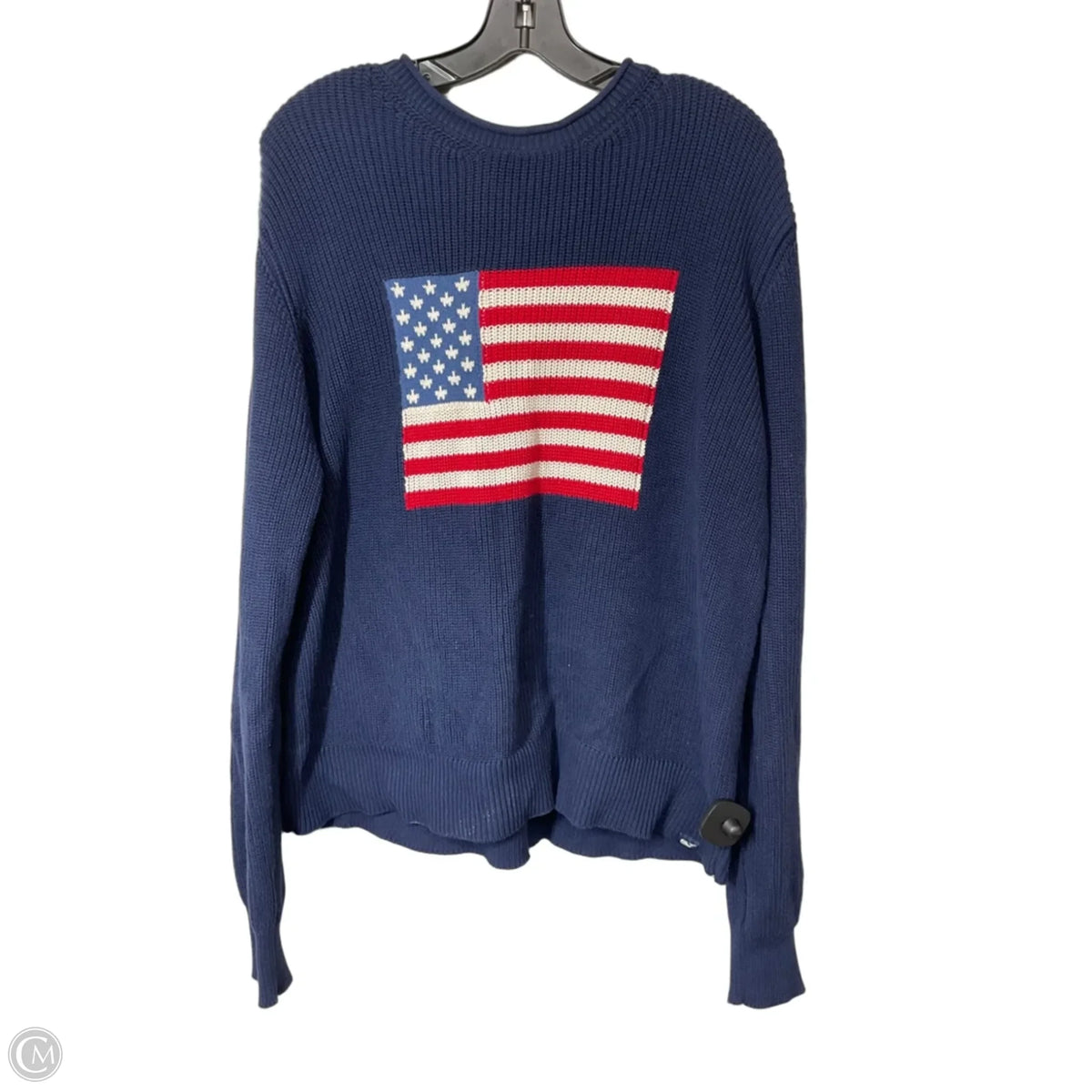 Sweater By Vineyard Vines In Blue & Red, Size: L