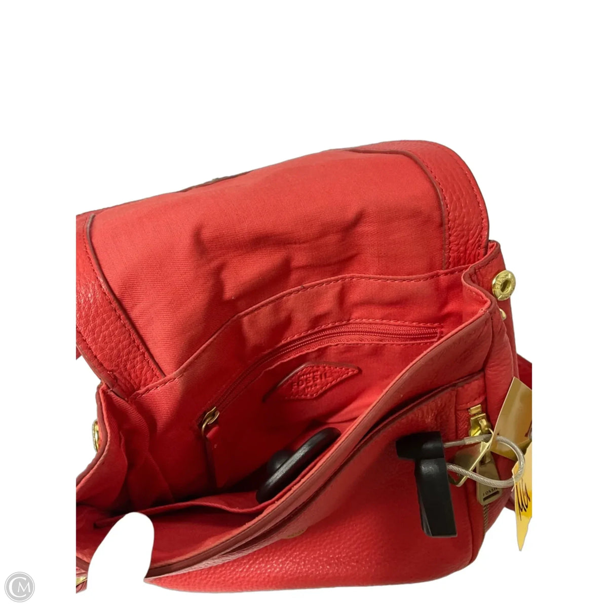 Backpack Leather By Fossil, Size: Small
