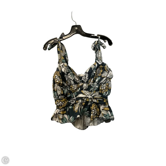 Top Sleeveless By Cmc In Floral Print, Size: S