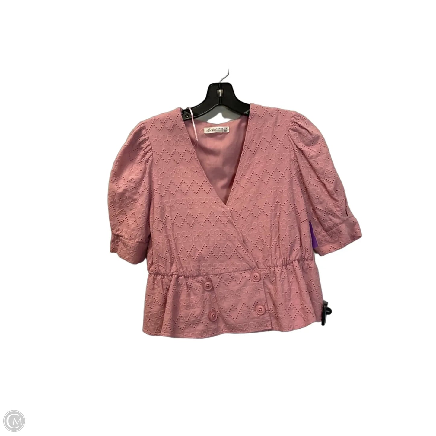 Top Short Sleeve By Clothes Mentor In Pink, Size: M