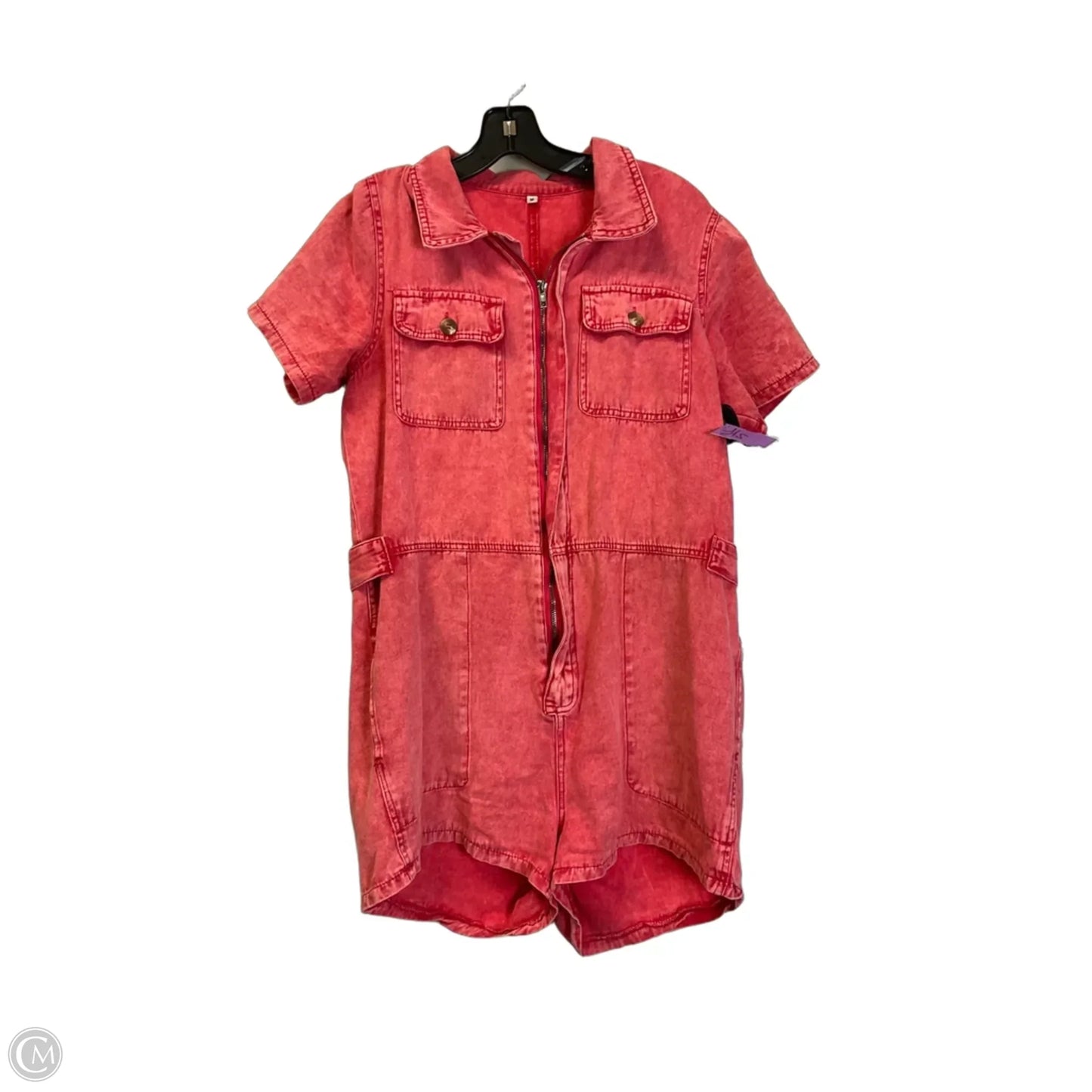 Romper By Clothes Mentor In Coral, Size: M