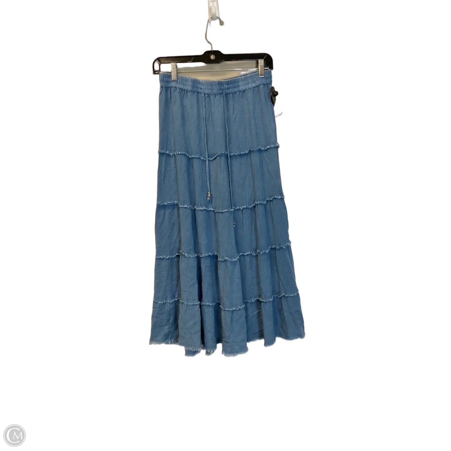 Skirt Maxi By Cato In Blue Denim, Size: Xs